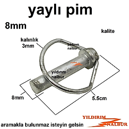 YAYLI PİM 8MM ÇELİK TRAKTÖR KASA PİMİ