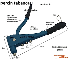 PERÇİN TABANCASI EXTRA GÜÇLÜ PERÇİN MAKİNASI PROFESYONEL
