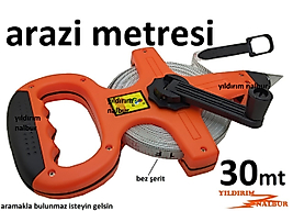 ŞERİT METRE 30 METRE ARAZİ METRESİ METAL BEZ ŞERİT