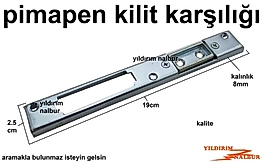 PİMAPEN KİLİT KARŞILIĞI UZUN BOY İSPANYOLET KİLİDİ METAL KARŞILIK
