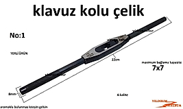 KLAVUZ KOLU ÇELİK 7X7 KILAVUZ KOLU KÜÇÜK BOY DİŞ AÇMA KOLU ÇELİK