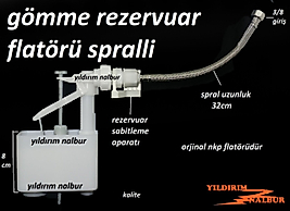NKP GÖMME REZERVUAR FLATÖRÜ 3/8 NKP MARKA SPRALLİ 1.