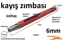 KAYIŞ ZIMBASI 6MM KEMER DELME ÇİVİ TASMA DELME APARAT