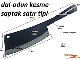 DAL KESME BIÇAĞI UZUN BOYLU ODUN KESME SAPTAK ORAK TIRPAN AHŞAP SAPLI BUDAMA