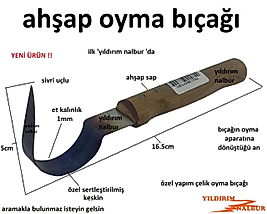 TAHTA KAŞIK YAPMA APARATI AHŞAP TAHTA YONTMA BIÇAĞI OYMA HOBİ İŞLERİNDE