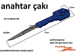 ÇAKI ANAHTARLIK METAL ANAHTAR TİPİ ÇAKI ŞIK TASARIM KÜÇÜK ÇAKI
