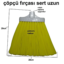 ÇÖPÇÜ SÜPÜRGESİ EL ÇIRÇASI SAPSIZ SERT YER FIRÇASI
