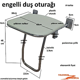 EKONOMİK ENGELLİ DUŞ OTURAĞI PLASTİK U AYAK MODEL BANYO OTURAĞI BANYO TABURESİ YAŞLI OTURAĞI