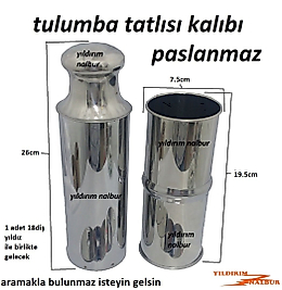 PASLANMAZ TULUMBA TATLISI KÜÇÜK BOY KALIBI TULUMBA ÇIKARMA KALIBI