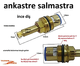 TEMA ANKASTRE İNCE DİŞ SALMASTRA TAHARAT MUSLUĞU İÇİ AÇ KAPA KISA TİP SİAMP GÖMME REZERVUAR