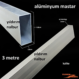 ALÜMİNYUM MASTAR 3MT DÜZELTME SIVA MASTARI ALÇI MASTARI