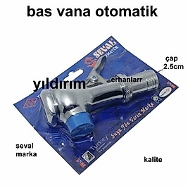 BAS VANA OTOMATİK KALİTELİ TUVALET VANASI HELA TAŞI VANA