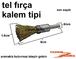 PARLATMA 6MM PİMLİ BÜYÜK TEL FIRÇA SAÇAKLI TEMİZLEME FIRÇASI