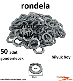 RONDELA 10MM BÜYÜK BOY CİVATA VİDA RONDELASI METAL PUL KESİK CİVATA TUTUCU