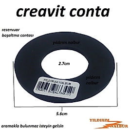 CREAVİT REZERVUAR 5.6 İÇ TAKIM CRAVİT CONTASI KLOZET SİYAH CONTA