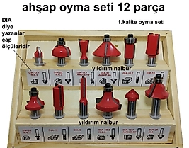 AĞAÇ OYMA SETİ 6MM AHŞAP OYMA SETİ HOBİ MATKAP SETİ İNCE SAPLI 6LIK
