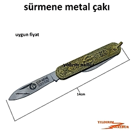 SÜRMENE ÇAKI SARI ÇİFTLİ ÇİFT BAŞLI CEP ÇAKISI