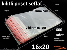 KİLİTLİ POŞET KİLİTLİ TORBA 16X20 600 AD SAKLAMA TORBASI