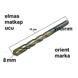 ELMAS MATKAP UCU BETON DELME DUVAR 8 NUMARA NORMAL MATKAP