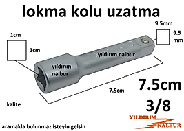 LOKMA UZATMA KOLU 3/8 7.5 CM UZATMA ORTA BOY ÇELİK