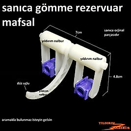 SANICA GÖMME REZERVUAR MAFSAL TAKIMI DÜZ UÇLU SANİKA KOL