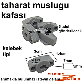 FİLTRELİ TAHARAT MUSLUGU VANA KAFASI PLASTİK VOLAN KELEBEK BAŞLIK KOL