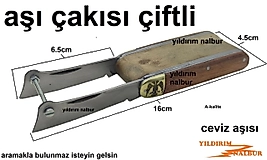 CEVİZ AŞISI ÇAKISI ÇİFTLİ AŞI YAPMA BIÇAĞI ÇELİK AŞILAMA ÇAKISI CEVİZ AĞACI