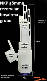 NKP GÖMME REZERVUAR BOŞALTMA GENİŞ MODEL İÇ TAKIM ORTA GÖBEK NKP SAĞLAM