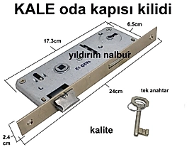 KALE ODA KAPISI KİLİDİ EKONOMİK KAPI KİLİDİ TEK ANAHTAR