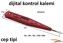 KONTROL KALEMİ DİJİTAL KÜÇÜK CEP BOY ELEKTİRİK KALEMİ ŞEFFAF