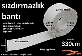 SU SIZDIRMAZLIK BANTI 3.3MT TEMİR BANTI SU KAÇAK BANT KUVETLİ YAPIŞKAN İZOLE BANTI