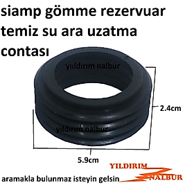 SİAMP GÖMME REZERVUAR TEMİZ SU ARA UZATMA CONTASI KALIN 5.9 SİYAH