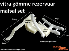 VİTRA GÖMME REZERVUAR MAFSAL SETİ KOLLU VİSAM İÇ TAKIM KOLU
