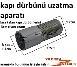 KAPI DÜRBÜNÜ UZATMASI 3CM ÇELİK KAPI DÜRBÜNÜ EK APARATI