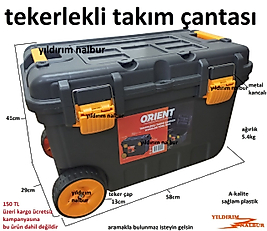 TAKIM ÇANTASI TEKERLEKLİ DUBLE BÜYÜK BOY SAĞLAM PLASTİK TEKERLİ TAKIM EDAVAT ÇANTASI AĞIR BAVUL