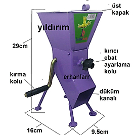 FINDIK KIRMA APARATI MAKİNASI DEĞİRMENİ CEVİZ KIRMA