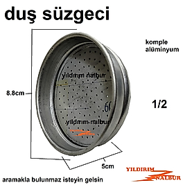 DUŞ SÜZGECİ KOMPLE ALÜMİNYUM METAL DUŞ SETİ SÜZGECİ DUŞ FİSKİYE 1/2