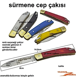 SÜRMENE ÇAKISI RENKLİ KÜÇÜK MODEL ANAHTARLIKLI KESKİN ÇAKI KİBAR