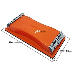 ZIMPARA TAKOZU ELE UYGUN KIRMIZI PLASTİK METAL MANDAL ZIMPARALAMA APARATI