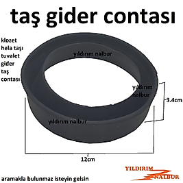 TAŞ CONTASI KLOZET HELA TAŞI TUVALET TAŞ GİDER CONTASI 12CM