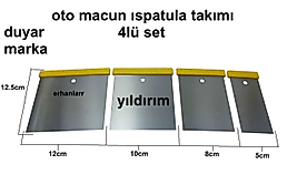 OTO ISPATULA MACUN ISPATULA ÇELİK MACUN TAKIM DUYARDAN