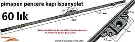 İSPANYOLET 60CM PİMAPEN KAPI PENCERE KİLİDİ