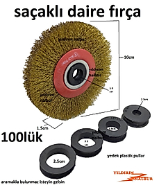 DAİRE TEL FIRÇA 100 MM SAÇAK FIRÇA TAŞLAMA TEL FIRÇA