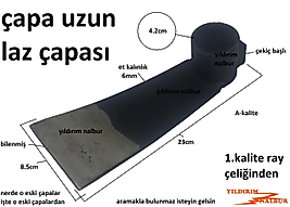 LAZ ÇAPASI ESKİLERDEN RAY ÇELİK ÇAPALAMA UZUN BOY TARLA ÇAPASI TOPRAK ÇAPASI