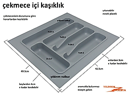 MUTFAK ÇEKMECE İÇİ 42X49 KAŞIKLIK ÇATALLIK MUTFAK KAŞIK ÇATAL