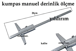KUMPAS DERİNLİK ÖLÇME MANUEL HASSAS MİKROMETRE 200 LÜK