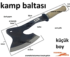 KAMP BALTASI ÖZEL YAPIM KÜÇÜK BOY SAFARİ BALTA AHŞAP SAP MİNİ BALTA