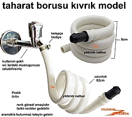 TAHARAT BORUSU 92 CM TAHARATMATİK TAHARET HORTUMU MUSLUK HORTUMU
