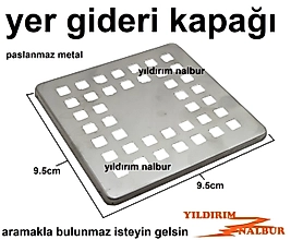 YER SİFONU SÜZGECİ KAPAK KÜÇÜK BOY METAL PASLANMAZ DUŞ SÜZGECİ KAPAĞI GİDER KAPAĞI