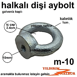 AYBOLT M10 HALKA CİVATA DİŞİ ÇEKME HALKASI MAPA SAPAN HALKASI